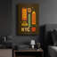 «City Fun NYC» par Ann Kelle, art mural en métal doré, 12 po x 16 po-133651064