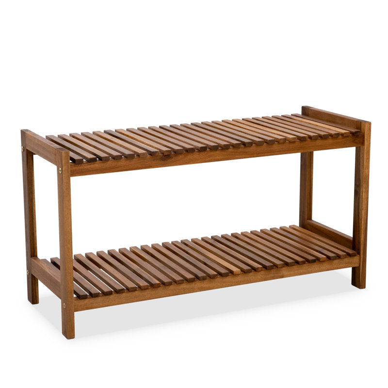 8 Pairs Solid Wood Shoe Rack