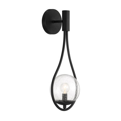 Desloge Metal Armed Sconce in Black