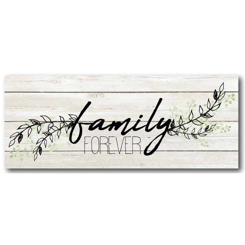« family forever », art textuel sur toile