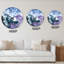 Horloge murale moderne bleu et violet-1618094043