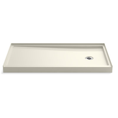 Rely 32" W x 5" D Single Threshold Shower Base with Left-Hand Drain