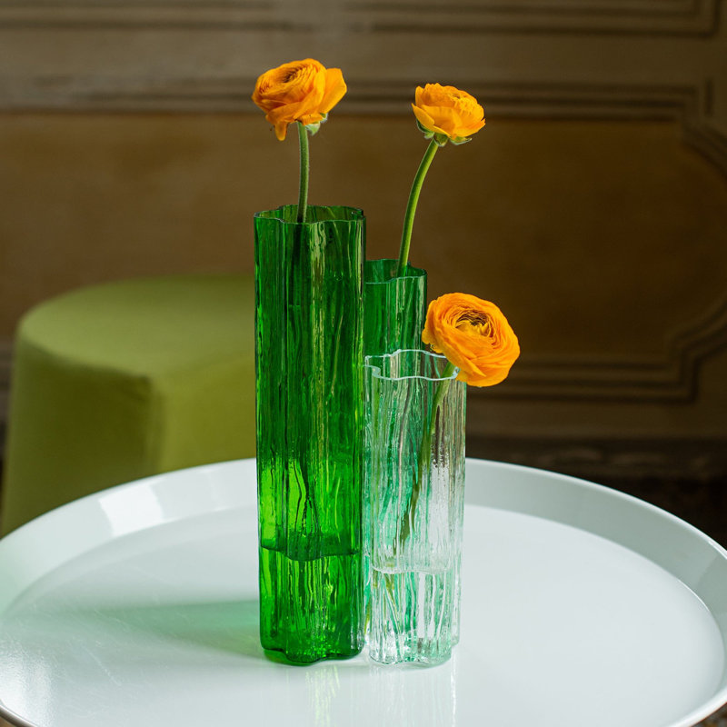 Vase en verre Flora, Green