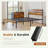 Metal Bed Frame with Wood Headboard, Under-Bed Storage Space, Noise Free Design-720854146