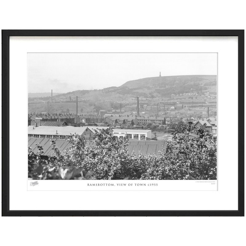 Ramsbottom, View Of Town C1955 by Francis Frith - Single Picture Frame Print, 28cm H x 36cm W x 2.3cm D