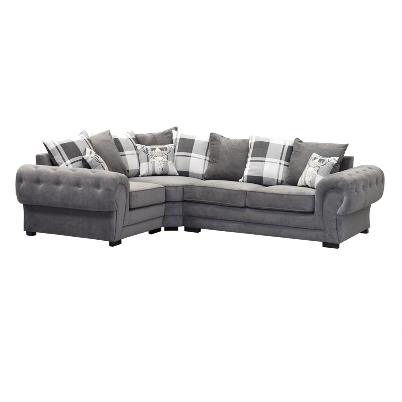 Alcrossagh Corner Sofa, Left Hand Facing, Dark Grey