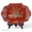 Porcelain Tray Crimson Courtyard