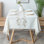 Nappe de haute qualité lavable et infroissable avec pampille (feuille)