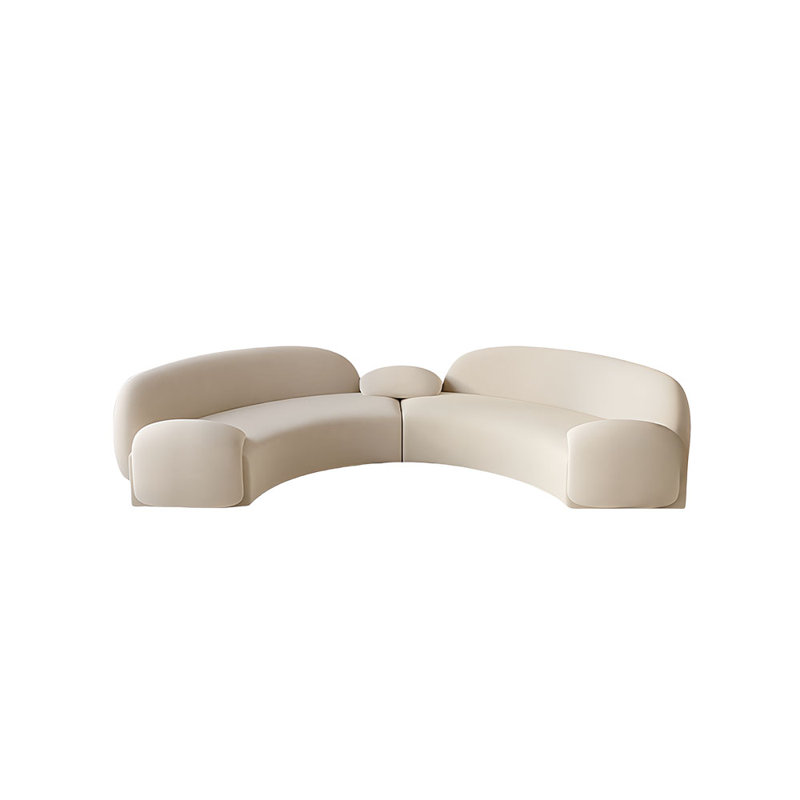 Semi-circular  arc negotiating sofa
