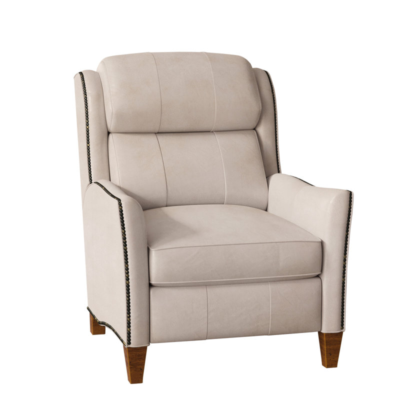 Lancaster Recliner, Rio Mineral Genuine Leather, Cobblestone, Power