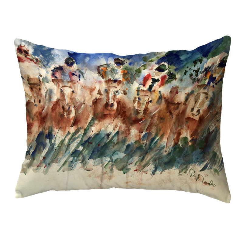 Outdoor Reversible Throw Pillow