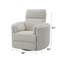 Fauteuil inclinable oscillant Sagen Beige Boucle-125912955