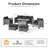 Allcot Rattan Sectional Seating Group with Cushions-1699845897