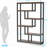 5-Tier Shelf Bookcase Metal Frame-1593466512
