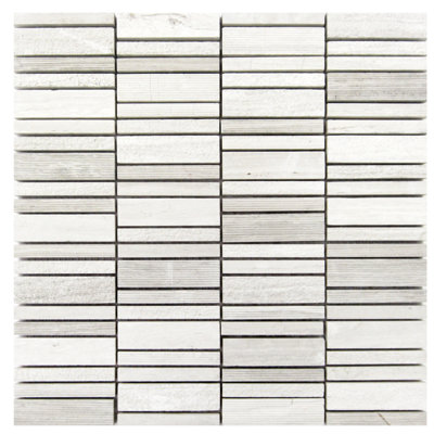 0.62" x 3" Marble Random Mosaic Wall & Floor Tile