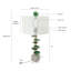 Lampe de table 15 po x 29,5 po Agate-Slice avec base en marbre-41232748