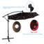 Parasol lumineux à énergie solaire à DEL-588051221