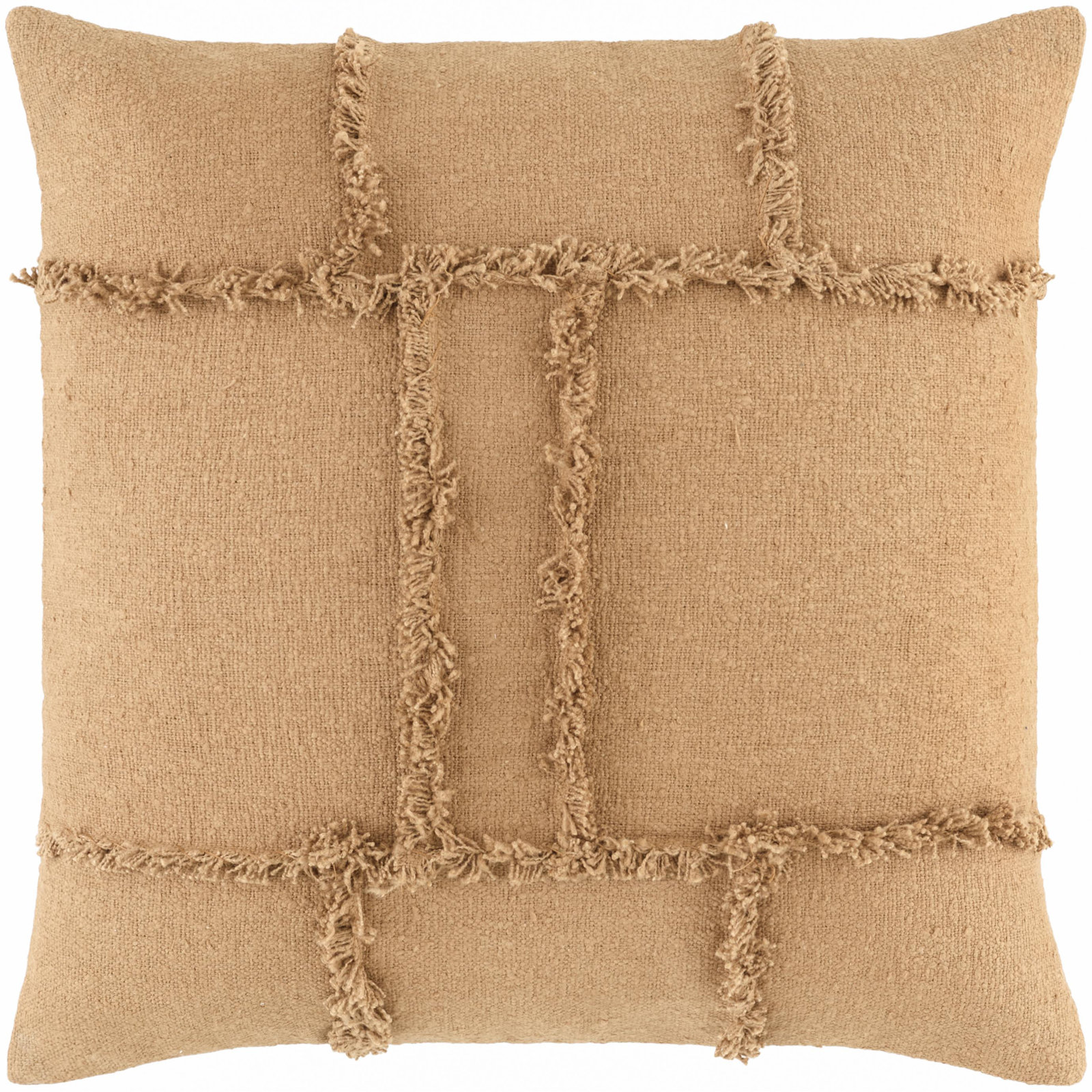 Yulara Accent Pillow Cover & Insert, Polyester, Rectangle 13"H x 20"W, Brown