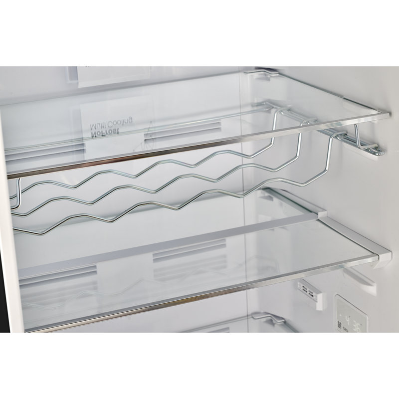 Classic Retro 24 In 12 Cu.ft Bottom Mount Fridge Auto Defrost, Energy Star Certified, Counter Depth, Matte Black