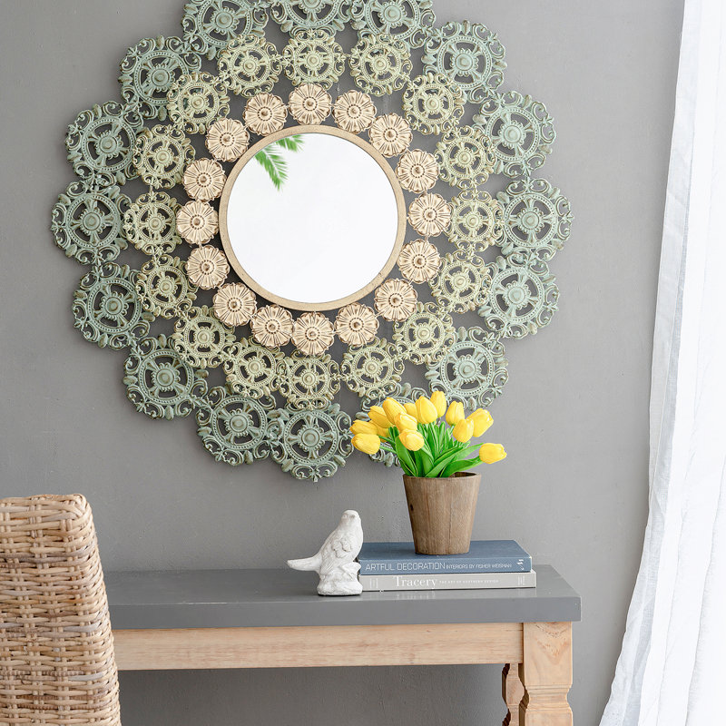 Miroir rond en fer