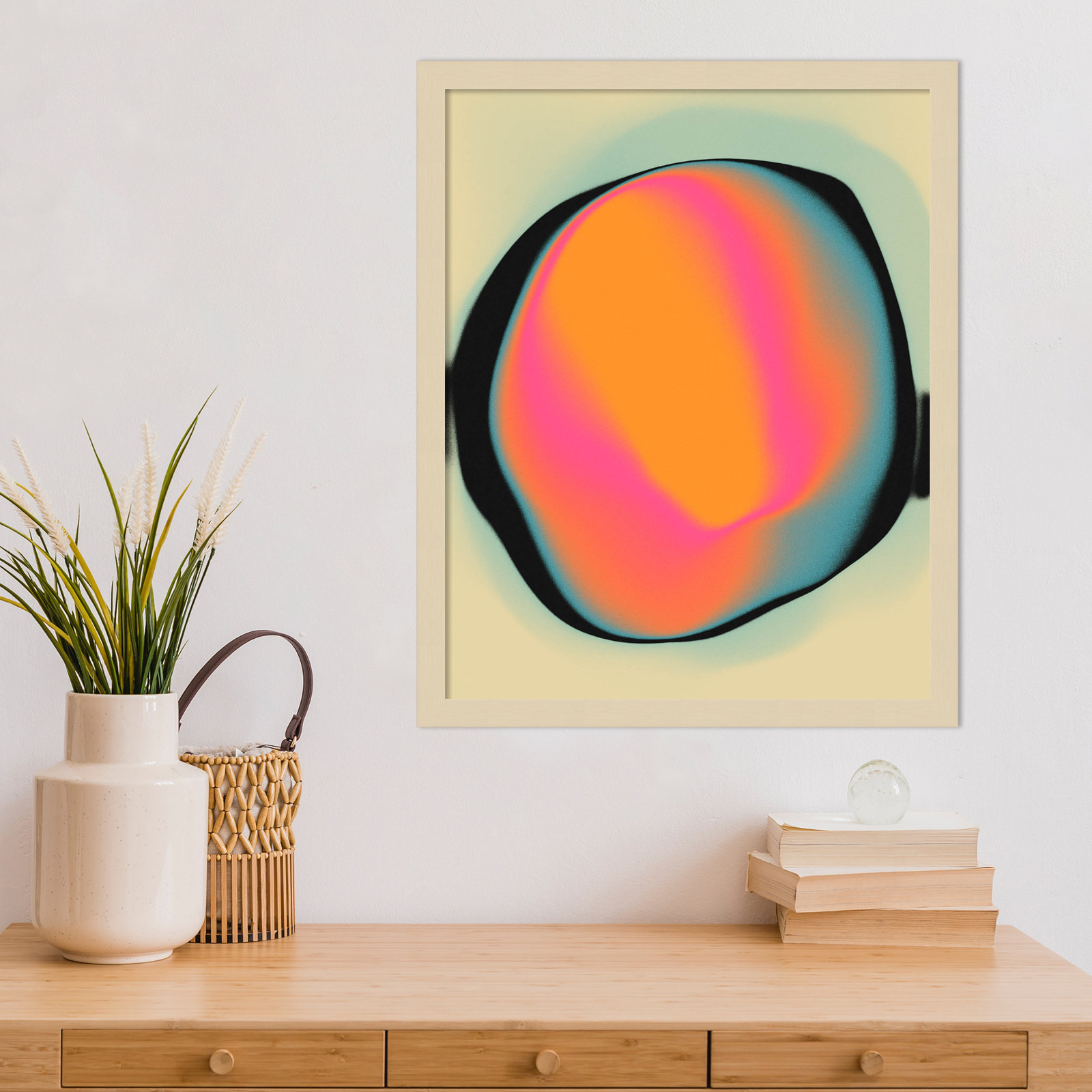 Ghost 2 by Jazzberry Blue, Brown, 21" H x 17" W x 1" D