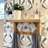 Teak Floating Shelf with Hooks