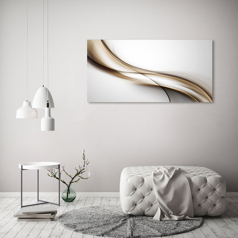 Brown Wave - Wrapped Canvas Print