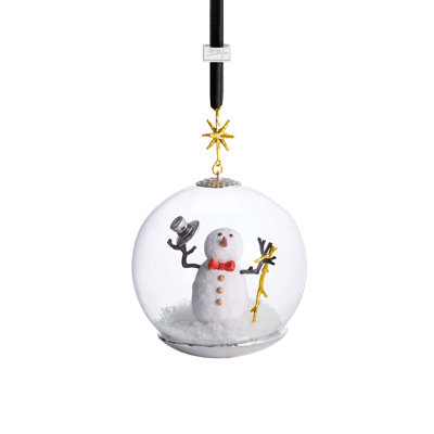 Snowman 6'' Handmade Christmas Ball Ornament