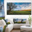 Green Pasture sous Blue Sky - reproduction de photo sur toile tendue-19241997