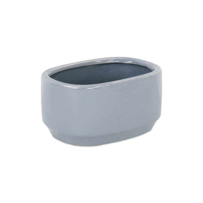 Pot en céramique Lytchett, H 4 pi x l 7,5 po x P 5,25 po, gris