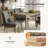 Julia 5-Piece Farmhouse Four Leg Dining Set-1238498050-1238498054