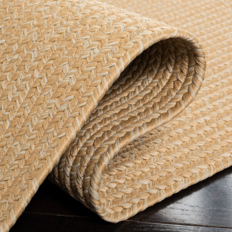 Braided Hand Woven Performance Machine Washable Solid Color Indoor/Outdoor Area Rug, Runner 2'3" x 6'