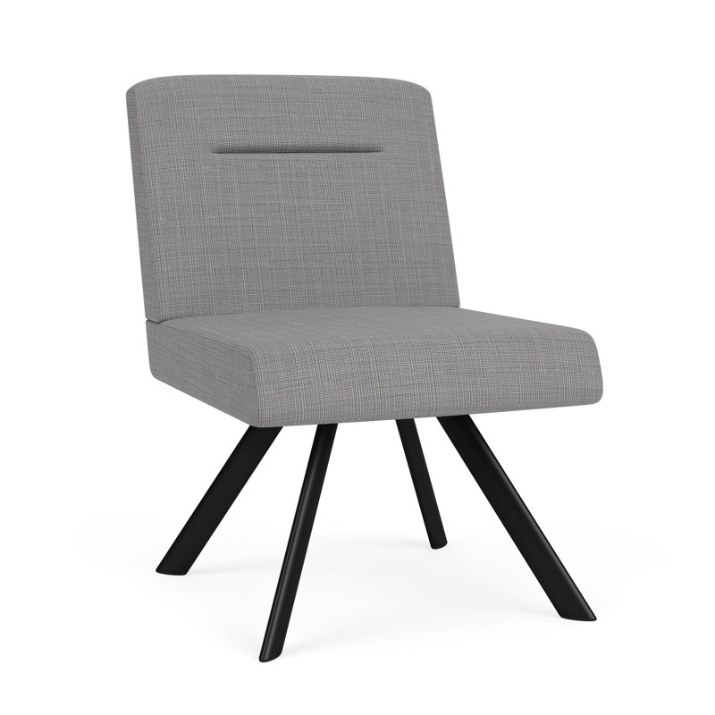 Chaise d'invité Willow, Noir, Gris chambray
