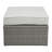 Wicker Patio Sofa With 2 Ottomans