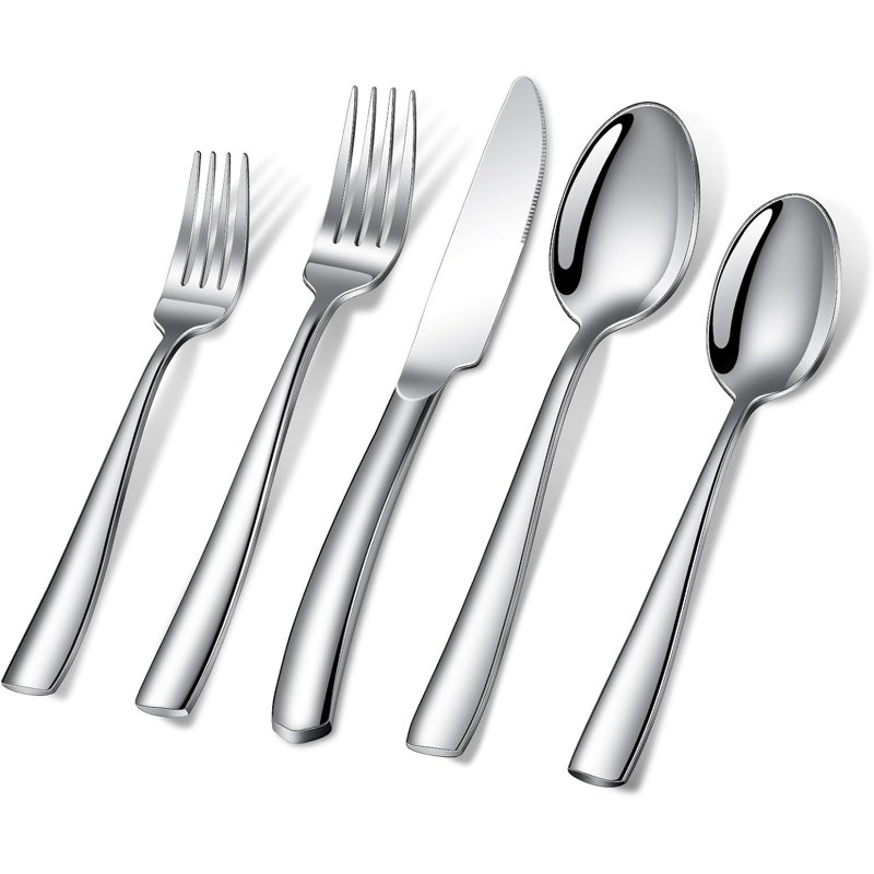 40-Piece Silverware Set Heavy Duty Stainless Steel Flatware Set Service For 8