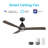 Riley 48'' Smart Ceiling Fan with Remote, Light Kit Included,Works with Google Assistant and Amazon Alexa,Siri Shortcut.