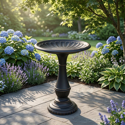 Olton Metal Birdbath