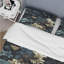 Ensemble de housse de couette damassé Glamour VII bleu foncé et doré-251612605