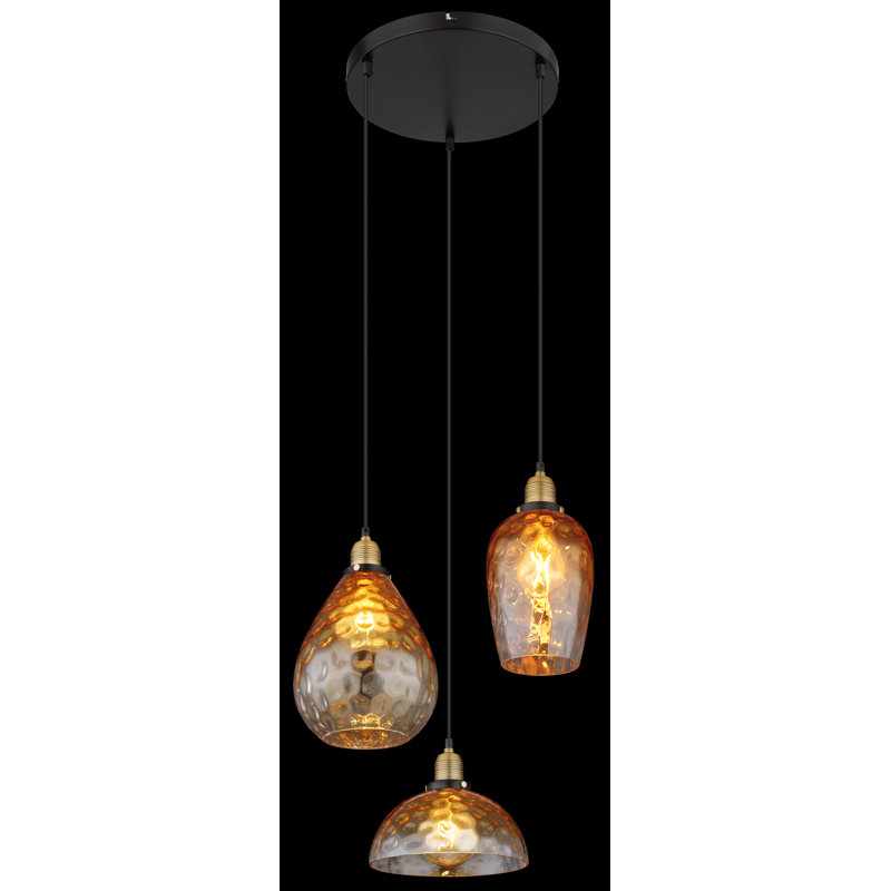 3 - Light Matte Black Pendant