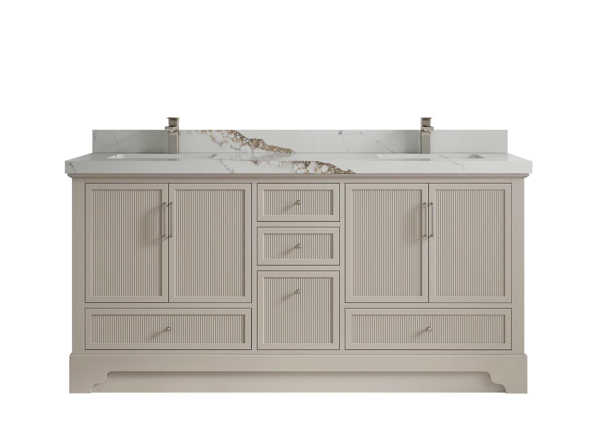 Wildon Home® Aulelei 72'' Free Standing Double Bathroom Vanity with ...