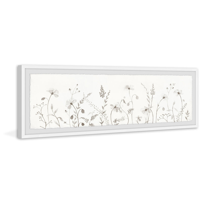 Mixed Flowers by Parvez Taj - Single Picture Frame Painting, 25cm H x 76cm W