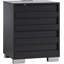  Ensemble de chambre à coucher avec lit double 5 pièces Louby, noir-101644238-101644235