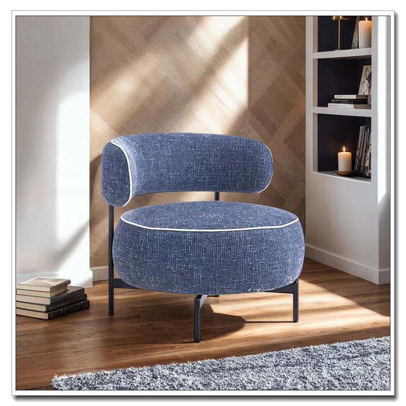 Pieds de chaise pivotante en métal, Bleu très foncé