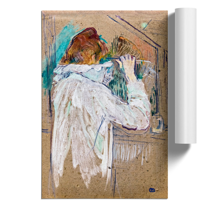 A Portrait of a Woman by Henri de Toulouse Lautrec - Frameless Print, 42cm H x 30cm W x 0.1cm D