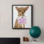 «Love and Chihuahua», toile encadrée de qualité supérieure - prête à être accrochée-864130673-864130674