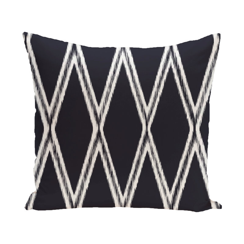Geometric Reversible Throw Pillow, 18" H x 18" W, Bewitching