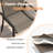 Patio Dining Set with 47.2" Round Dining Table and 6 Padded Textilene Dining Chairs-348841009