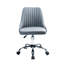 Chaise de bureau rembourrée en tissu avec base en chrome Beckah-277694905