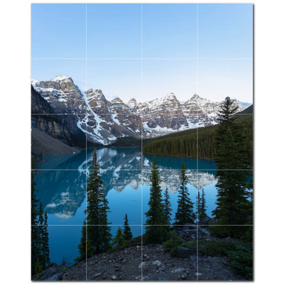 Murale décorative en céramique 4,25 po x 4,25 po