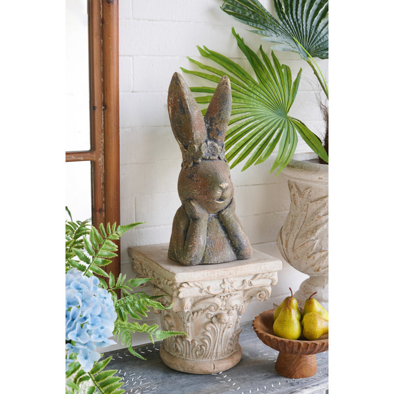 Figurine de lapin 6,5 x 6 x 15 po, H 15,2 po x l 6,7 po x P 5,9 po